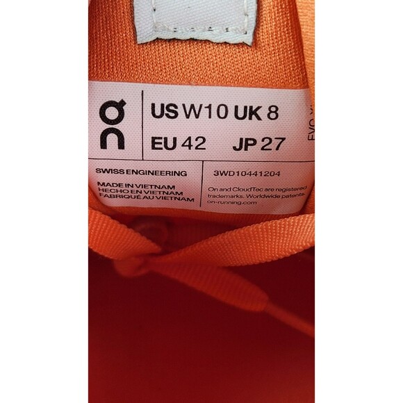 On Cloudsurfer Flame White Women's Running Shoes Size 10 NEW - Picture 5 of 8